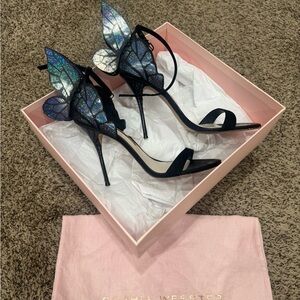 Sophia Webster Chiara Sandal Iridescent Butterfly Heels